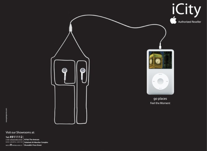 蘋果 iPod 平面廣告設(shè)計(jì)賞析 極簡(jiǎn)主義與創(chuàng)意的完美融合